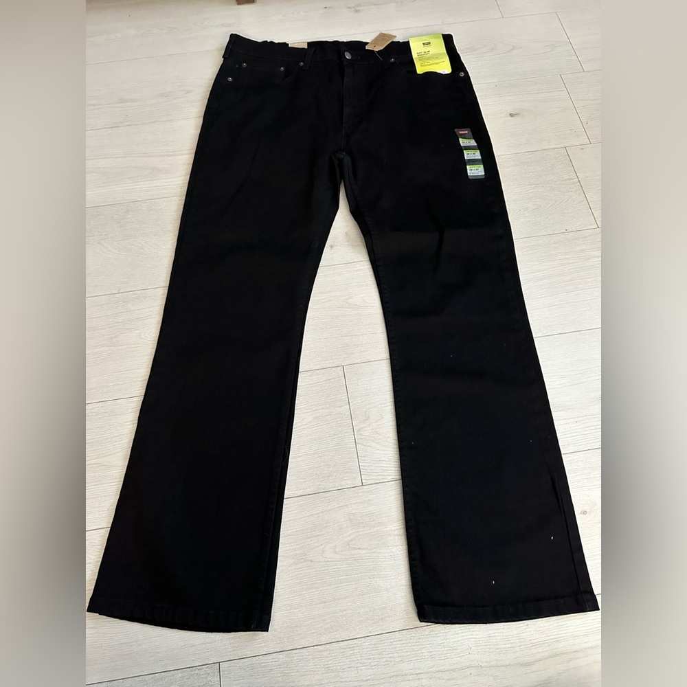 New Levi's 527 slim bootcut black